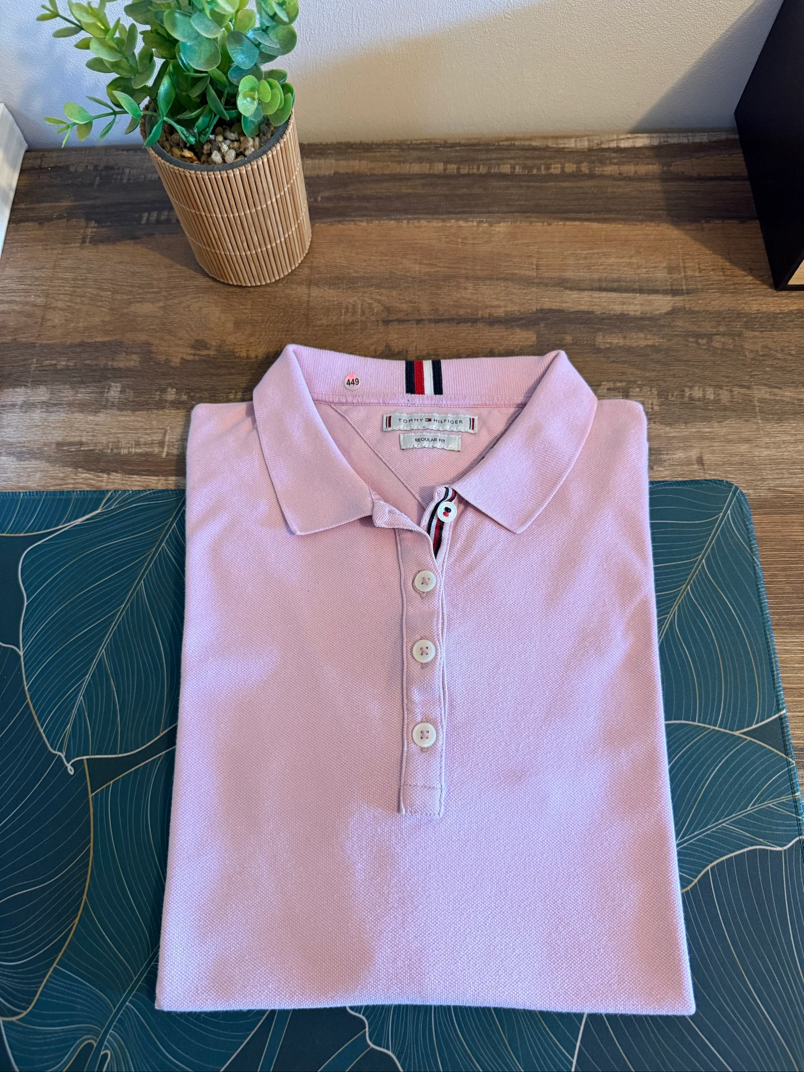 Polo mujer Tommy Hilfiger – Rosa pálido – Talla L – Ajuste Regular - Chic y casual – photo 3